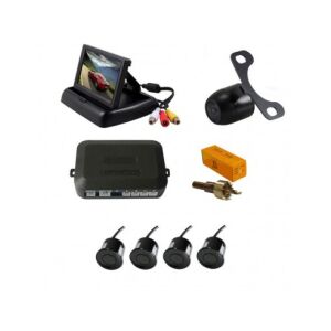 Senzori parcare T22 parking sensor system kit with camera and foldable LCD display - Parking Assistance System