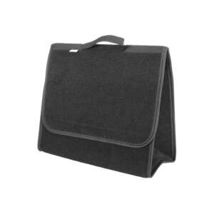 Mega Drive trunk organizer, black, angled view - Car Organizer