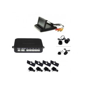 Senzori parcare S612-P készlet kamerával, LCD kijelzővel, vezérlőegységgel és parkoló szenzorokkal - Parkolássegítő rendszer