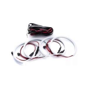 Kit LED Angel Eyes pentru BMW E46, 4x131mm, Cotton Light, Alb - BMW Lumini auto