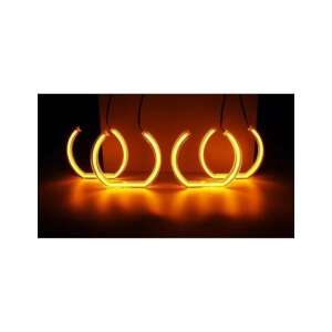BMW F30 F36 Angel Eyes Kit, Yellow LED SMD, 4 Rings - BMW Light & Indicator