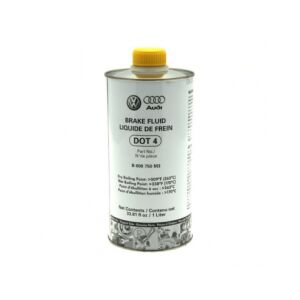 VW DOT4 Brake Fluid 1L, high-performance brake fluid for Volkswagen and Audi vehicles - Lubricant