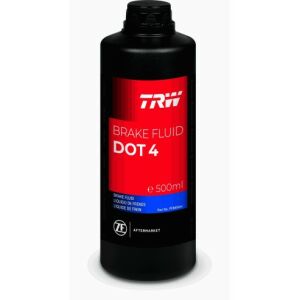 TRW DOT 4 Brake Fluid 0.5L, high-performance brake fluid for automotive use - Lubricant