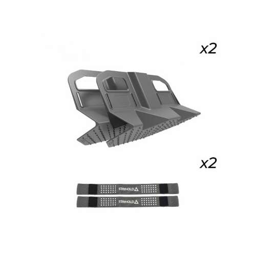 Sada organizérov do kufra Stayhold, 2 organizéry a 2 popruhy, sivá