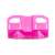 Stayhold trunk organizer, pink, front view