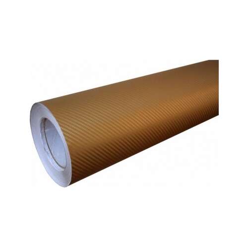 Aurie 3D Szénszálas Vinyl fólia, 1.27m x 2m, Arany