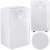 Berdson BR-524 white dehumidifier, front view with control panel, side view, and close-up of the textured surface