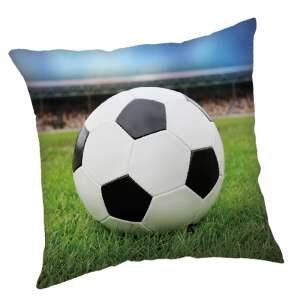 Fußball-Kissenbezug, 45x45 cm, Fußball-Design, Stadion-Hintergrund - Kopfkissenbezüge