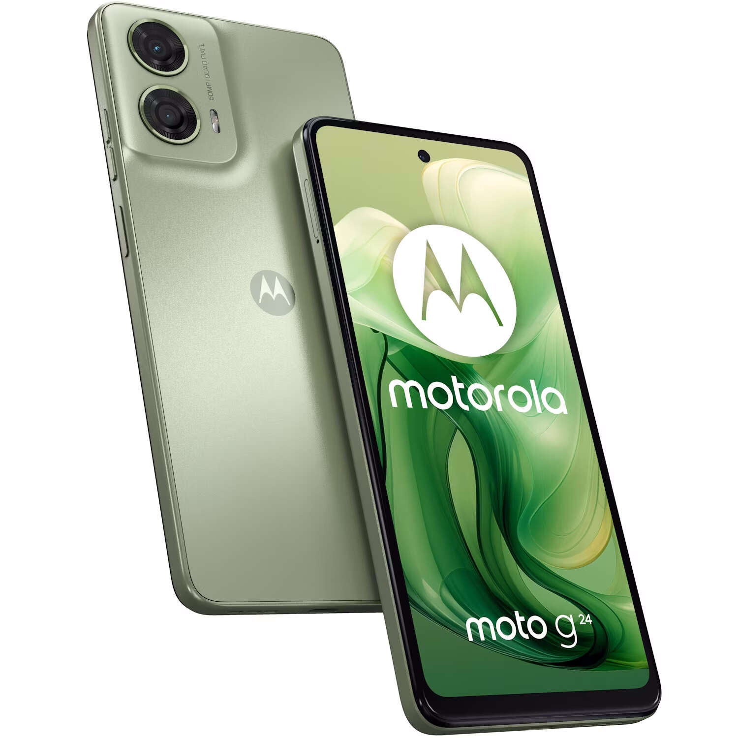 Motorola moto g24, dual sim, 4 gb ram, 128 gb, ice green