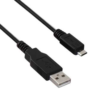 Akyga USB A - Micro USB kábel, 1 méter hosszú, fekete - Akyga USB kábel