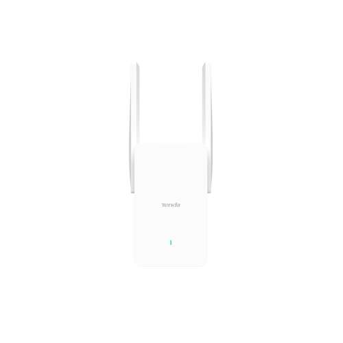 Tenda A23 Dual Band Wi-Fi 6 wzmacniacz zasięgu, biały, widok z przodu