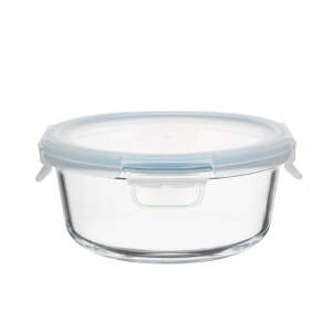 TOO KT-90 950ml kerek üveg ételtároló kék fedővel - Ételtároló