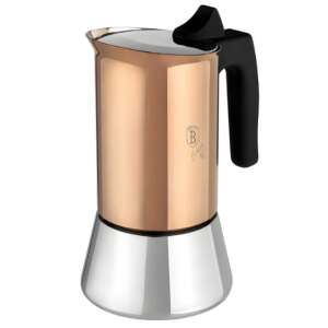 Cafenieră cu piston Berlinger Haus BH/8549 auriu roz 6 persoane - Aparat de cafea cu gura de scurgere