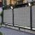 Gardlov gray privacy fence screen tape installed on fence
