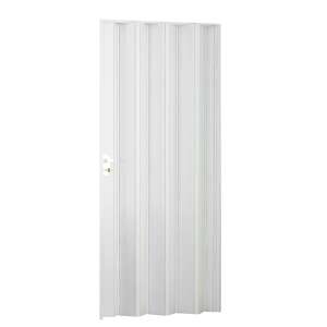 Ușă pliabilă din PVC alb, 82x203cm, ușă acordeon, ușă interioară, ușă pliabilă, separator de cameră, separator de spațiu - Construcții și renovări