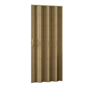 Ușă pliabilă acordeon, material PVC, culoare Stejar, 82x203cm - Construcții și renovări