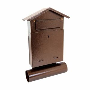 Damech copper mailbox with newspaper holder, B6 size - Mailbox