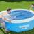 Prelată solară Bestway în uz pe piscină gonflabilă