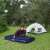 Bestway inflatable camping mattress in a camping setting