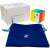 GAN 251 M Pro speed cube, 2x2 puzzle, magnetic, white, blue, GAN cube logo, packaging, velvet bag