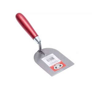 Olejnik 80mm semicircular plaster trowel with red wooden handle - Plaster Trowel
