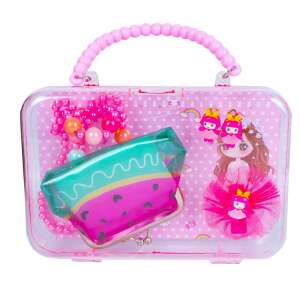 Gyerekeknek készült szépségápolási kiegészítők készlete egy táskában