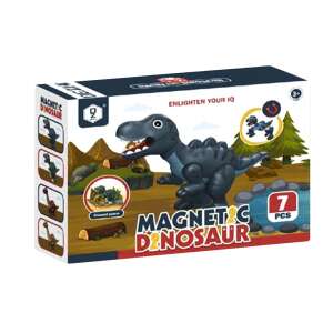 Magnetic Dinosaur Building Blocks Set, 7 Pieces, for Kids
