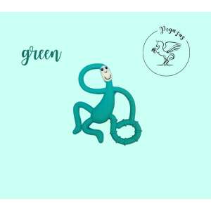 Zöld szilikon majom rágóka babáknak, Pegasus márka - Rágóka