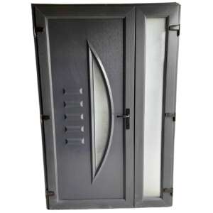 Andy Antracit Színű Műanyag Bejárati Ajtó Oldalsó Nyitással, 138x208 cm - Építkezés & Felújítás