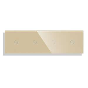 LUXION Négyszeres Üveg Érintőkapcsoló Panel, 4x Egyszerű Érintőkapcsolóhoz