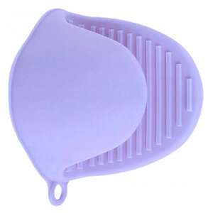 Purple silicone oven mitt, heat resistant, non-slip, for handling hot dishes and baking pans - Oven Mitt