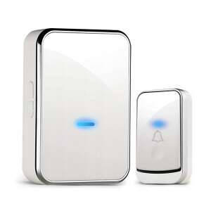 Sonerie electrica fara fir, impermeabila, 45 melodii, 300 m, 230V, alb 98676677 - Sonerii