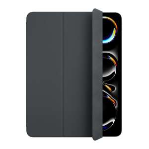 Apple Smart Folio tok iPad-hez, fekete, bőr hatású, trifold, álló funkcióval - Apple