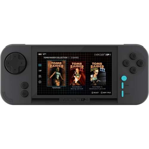 Evercade EXP-R Handheld-Spielekonsole mit Tomb Raider Collection