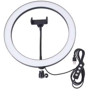 12 inch ring light with phone holder, USB powered, perfect for selfies, videos, and live streaming - LED Ring Light & Ring Lamp