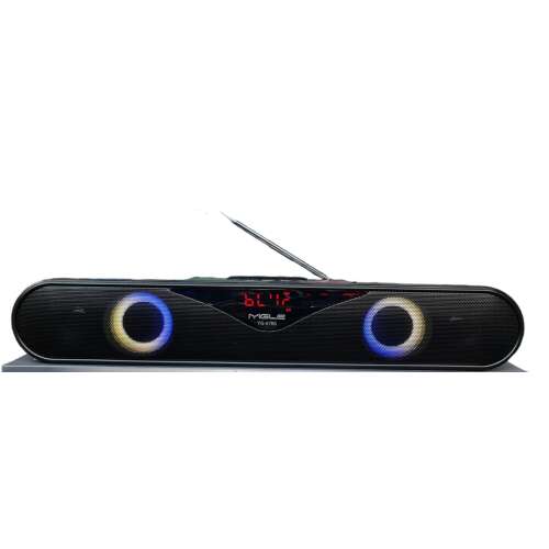 YG-A76S portable wireless Bluetooth speaker with microphone, FM radio and LED lights