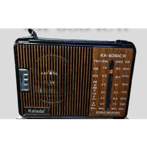 Kalade KK-608ACW barna hordozható rádió FM, VHF, MW, HF frekvenciákkal - Rádió