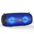 Kimiso KMS-201 portable Bluetooth speaker with LED lights, blue color