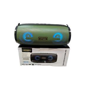 Kimiso KMS-201 portable Bluetooth speaker with LED lights, green color - Kimiso