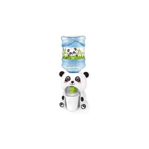Panda water dispenser for kids, 23cm tall, with a cup, perfect for pretend play - Manual water dispenser