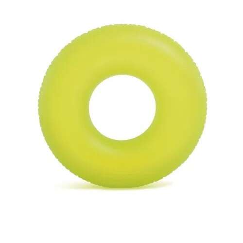 Green inflatable ring float, 90cm diameter, for adults and kids, pool float, beach float