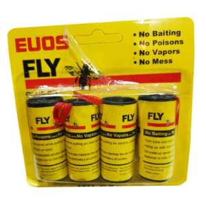Eusos Fly Catchers, 4 pack, sticky fly traps, no bait, no poisons, no vapors, no mess - Nonbrand Insect trap