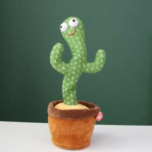 Dancing Cactus Plush Toy, Singing and Repeating, Green, Funny, Interactive, Gift for Kids - Interactive Plush Toy