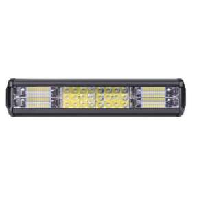 Bară de lumină LED, 40 cm, 216W, combinație spot și flood, neagră, vedere din față - Lămpi de lucru