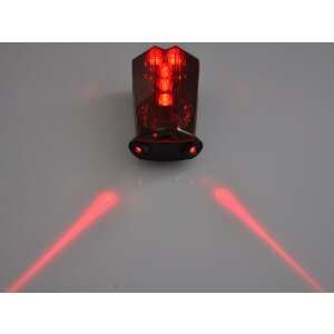 Red laser bike tail light, safety warning for cyclists, visible at night - Bicycle Light