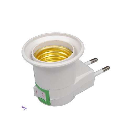 Plug-in Lamp, Night Light, Bulb Adapter, with Switch