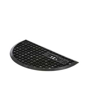 Covoras Intrare Cauciuc Semi-Circular - Negru - 45x75 cm
