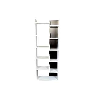 Haby white living room shelf, 61x22x162 cm - Bookshelve & standing shelve