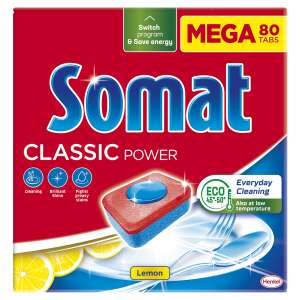 Somat Classic Power Tabletki do zmywarki, 80 sztuk, zapach cytrynowy - Tabletki do zmywarek