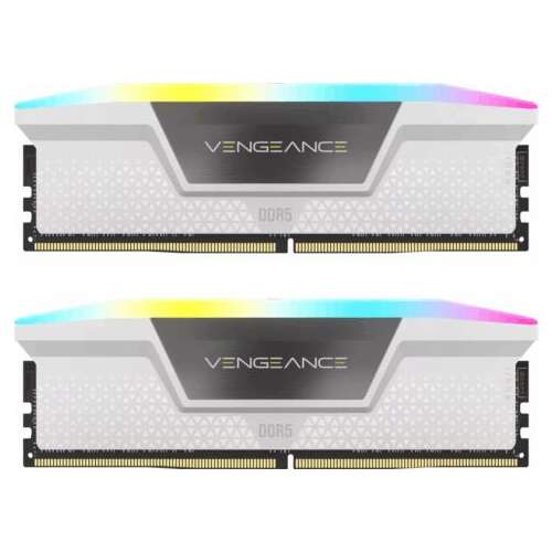 CORSAIR VENGEANCE RGB DDR5 6400MHz 32GB (2x16GB) fehér RAM